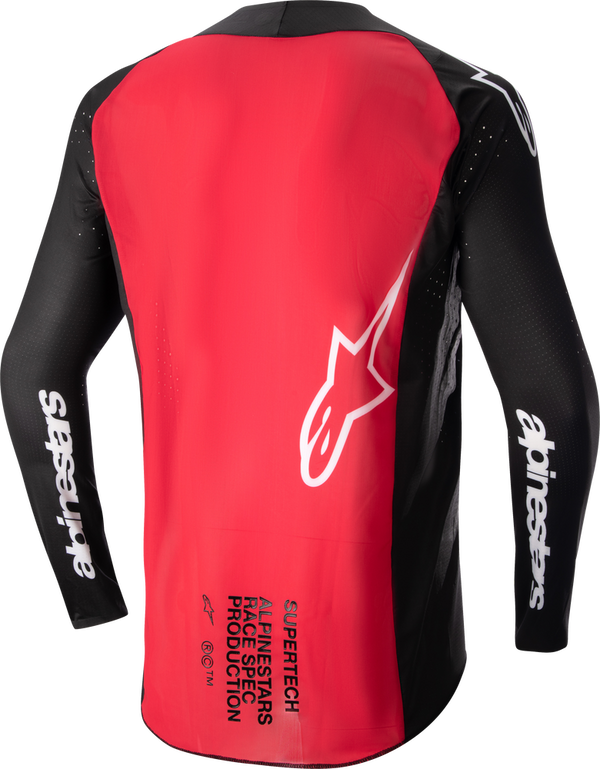 Alpinestars 骑行衣 Supertech Ward Jersey Men's Black/Red Berry