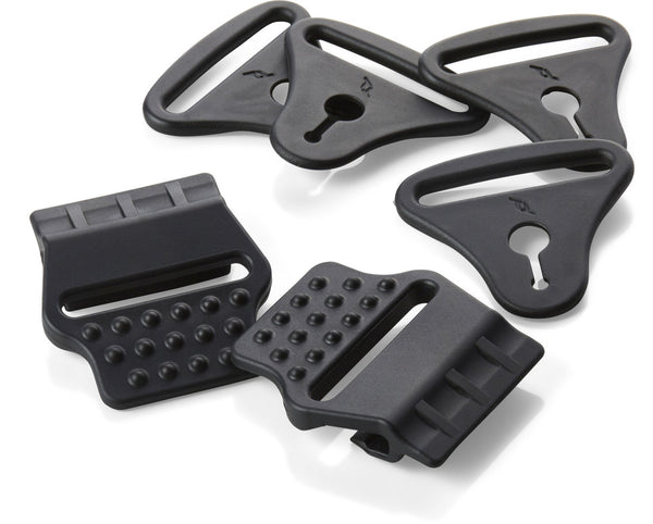 Pod 护具配件 Knee Brace Replacement Strap Clip & Loop Set Black