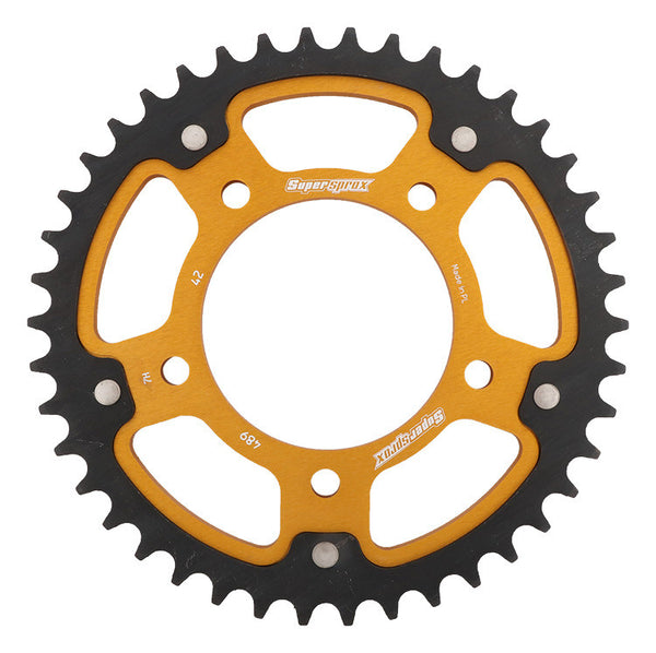 SUPERSPROX 链轮 REAR STEALTH SPROCKET ALU/STL 42T-530 GLD KAW