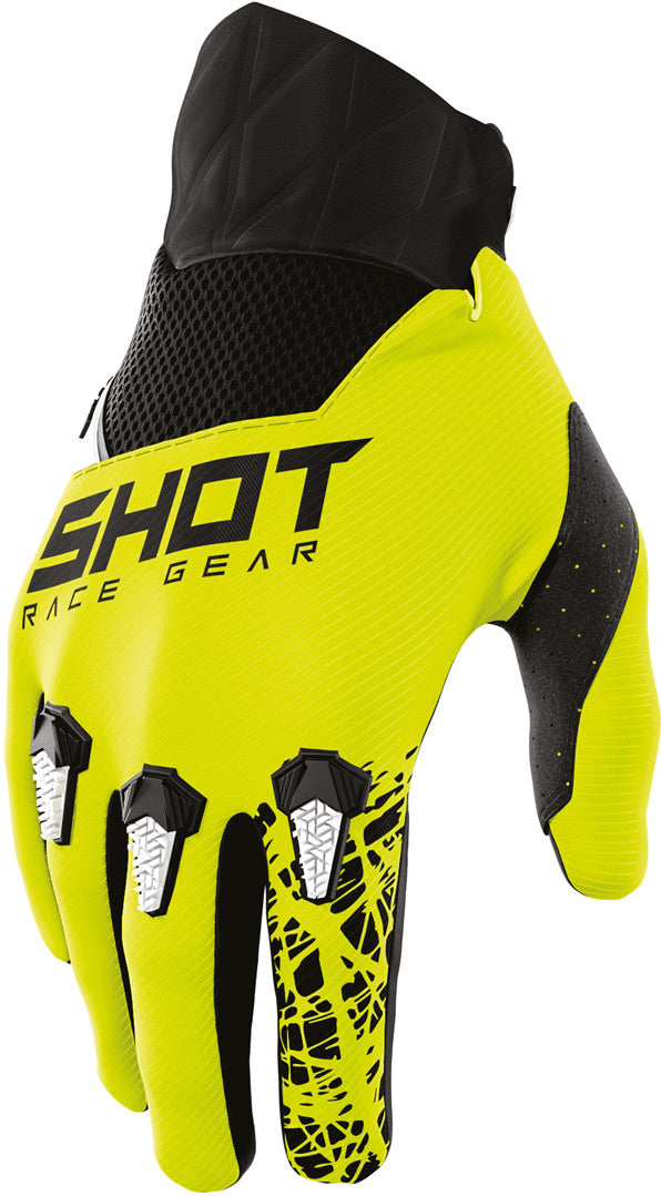Shot Devo Storm Kids Motocross Gloves Black/Yellow