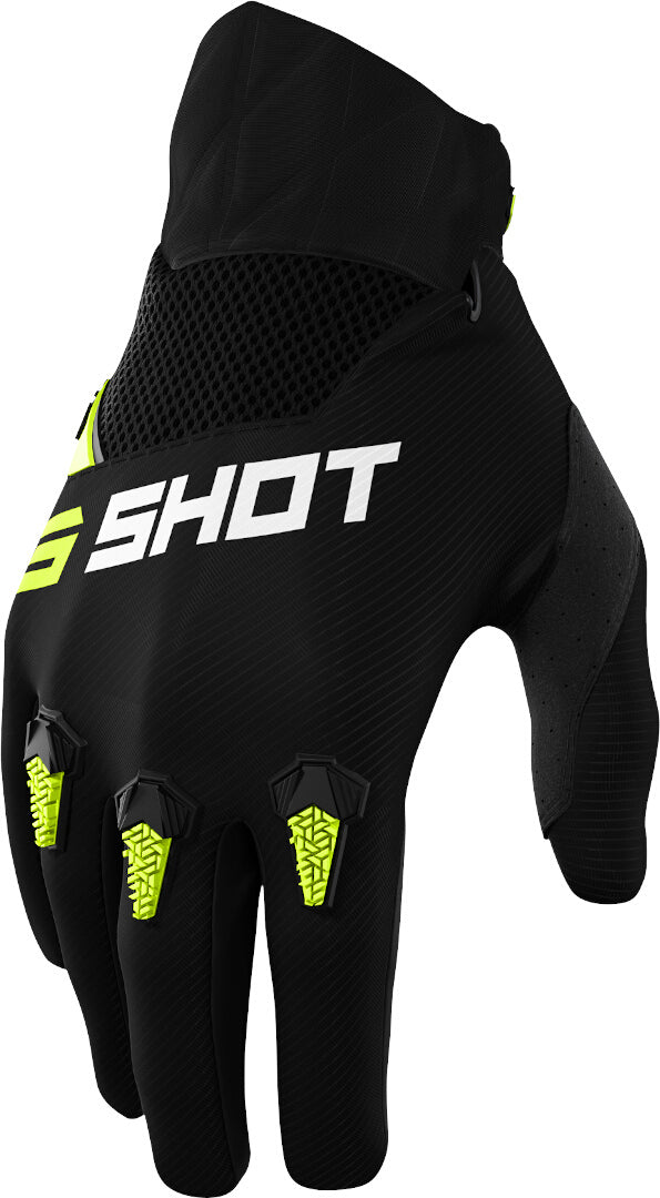 Shot Devo Kids Motocross Gloves Black/Neon