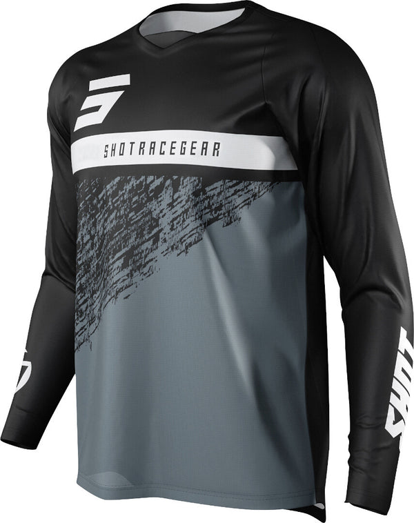Shot Devo Roll Motocross Jersey Black/White