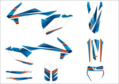 KTM Style Graphics Kit KTM 125/150/250/300/350/450 SX/SX-F/XC/XC-F 2016-2017