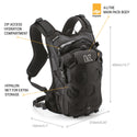 Kriega Trail 9 Motorcycle Backpack Yellow